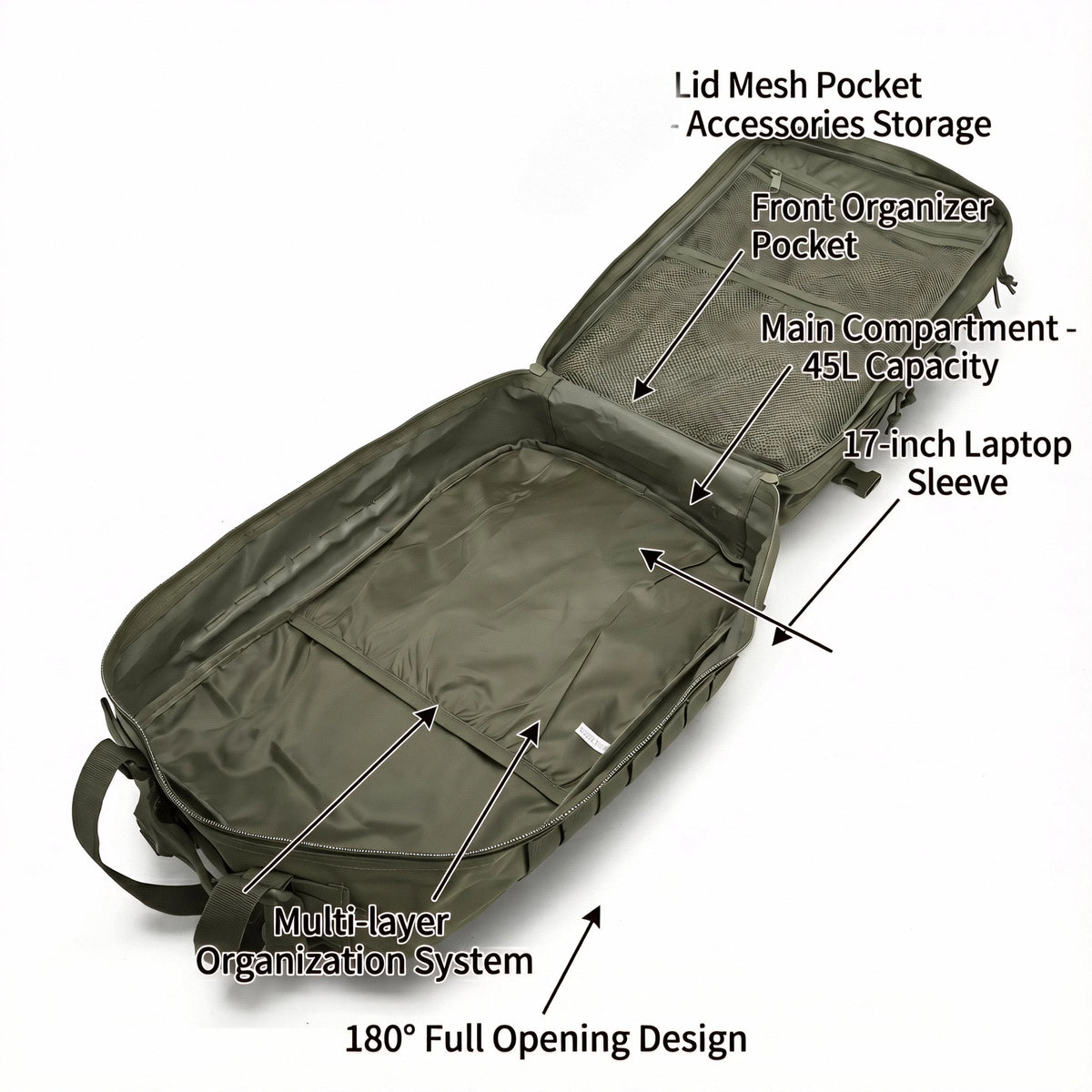 ReFire Gear Tactical Hunting Backpack Molle Water Resistant Outdoor Rucksack - Parry's Picks