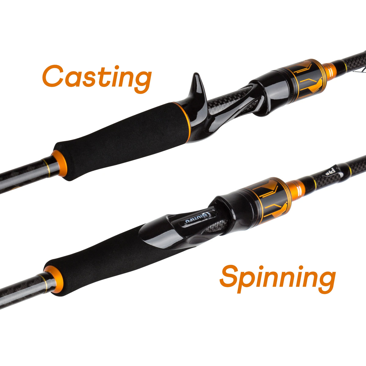 BIUTIFU Carbon Spinning and Casting Fishing Rod with Fuji Guides - Parry's Picks