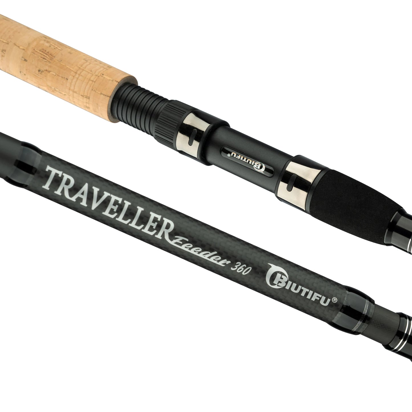 BIUTIFU Traveller Feeder Carp Fishing Rod Three Tip Travel Spinning
