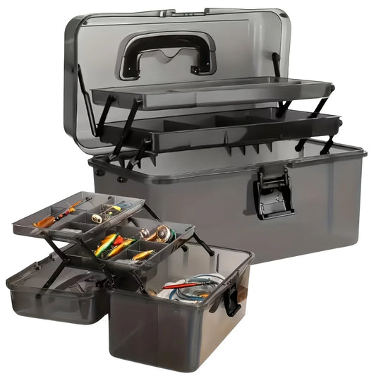 Durable PE Fishing Gear Box With Locking Lid High Capacity - Parry's Picks