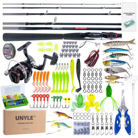 Goture Section Carbon Fishing Rod And Spinning Reel Travel Kit - Parry's Picks