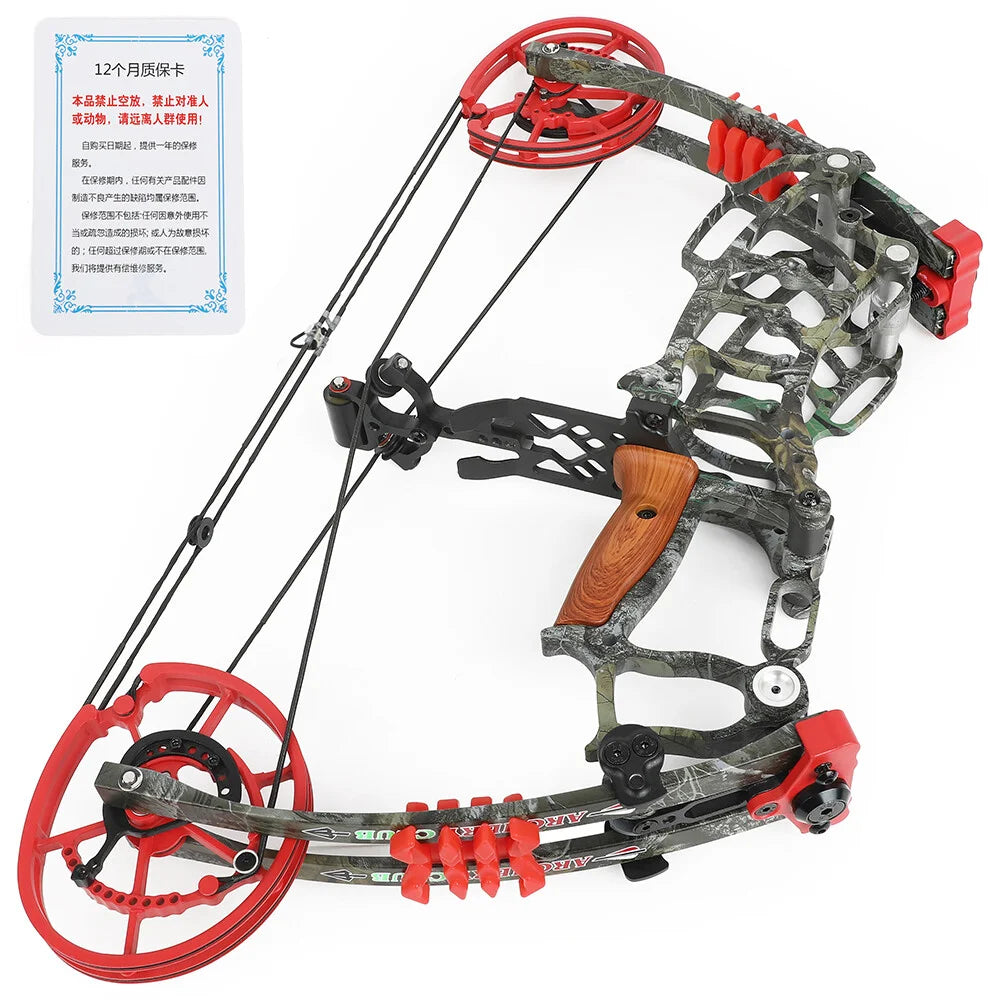 Right Hand Compound Bow Dual Use 30-60lbs 420FPS Let Off 80 Percent