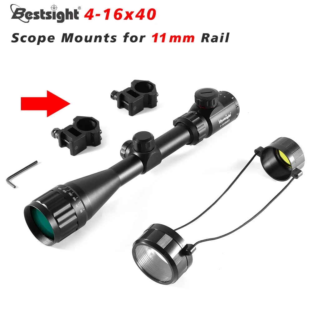 Nabila 4 to 16x40 AOEG Rifle Scope Illuminated Dot