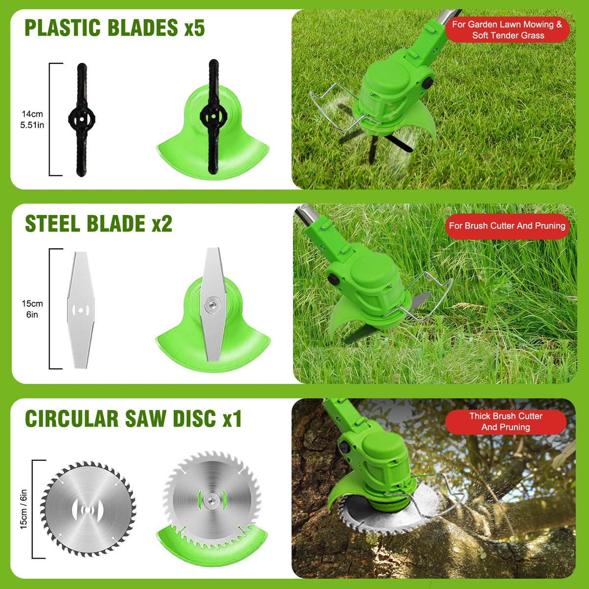 Cordless Brushless Lawn Mower, Grass Trimmer and Edger Tool - Parry's Picks