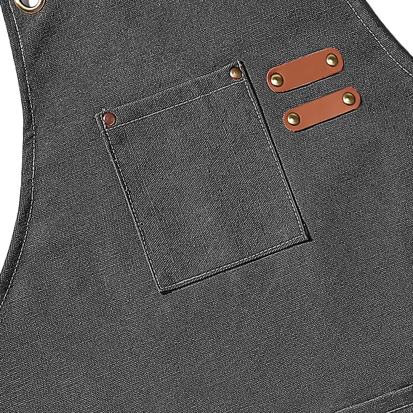 Hebei Canvas Kitchen Apron For Chefs And Restaurant Staff With Cross Back Design