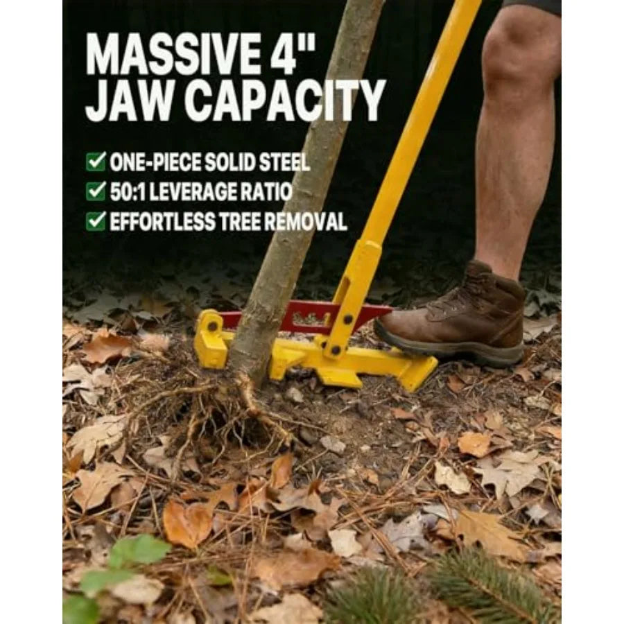 Heavy Duty Tree Puller High Leverage Uproots Saplings Shrubs Vines