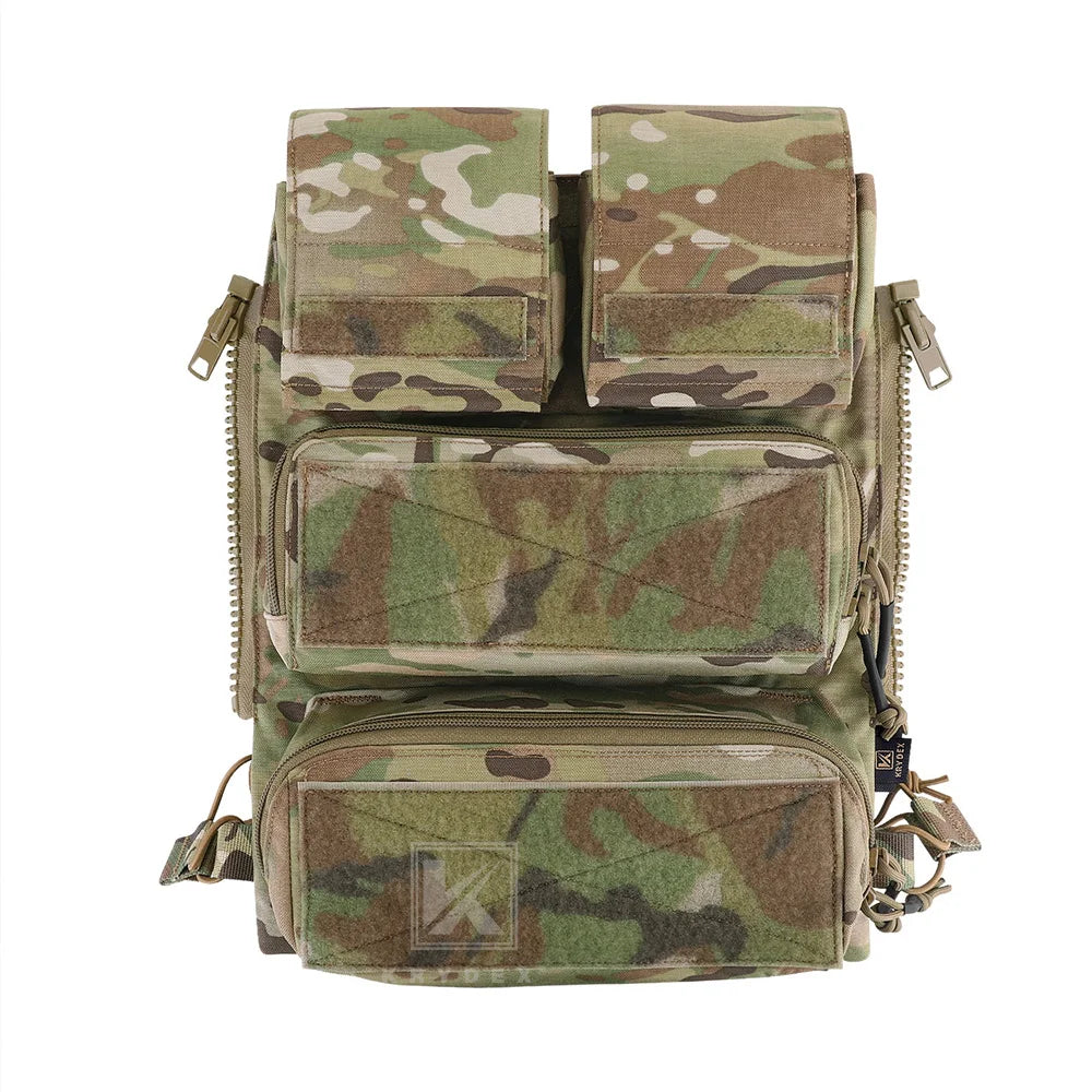 KRYDEX Tactical Modular Back Panel Molle Pouch For AVS JPC 2.0