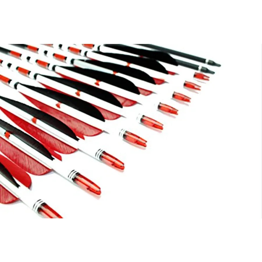 Carbon Arrows With Turkey Feathers For Hunting And Practice Recurve Bows