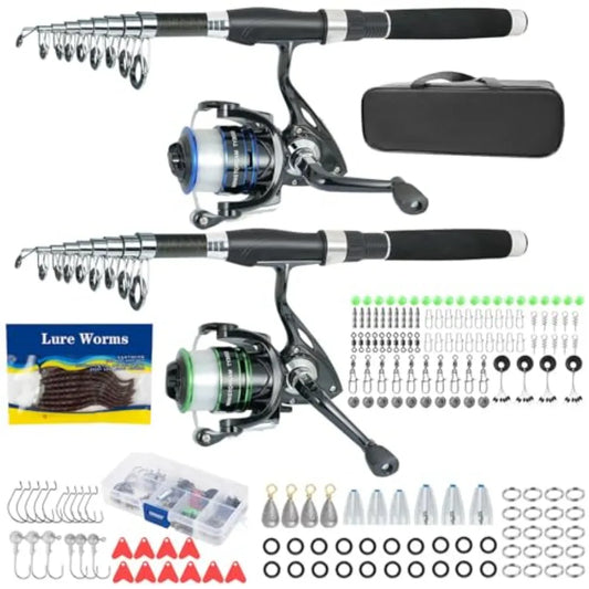 Carbon Fiber Fishing Rod And Spinning Reel Combo Set - Parry's Picks