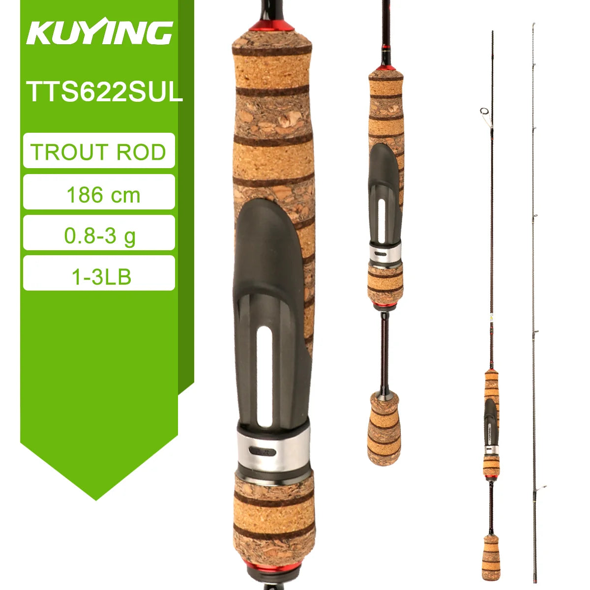 KUYING TETON Spinning Casting Rod Carbon For Lure Fishing
