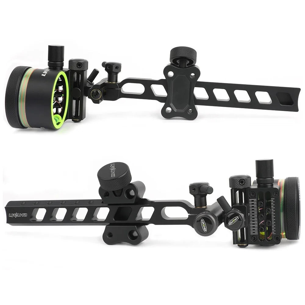 Five Pin Bow Sight Fiber Optic 0.019 Inch Adjustable Alloy