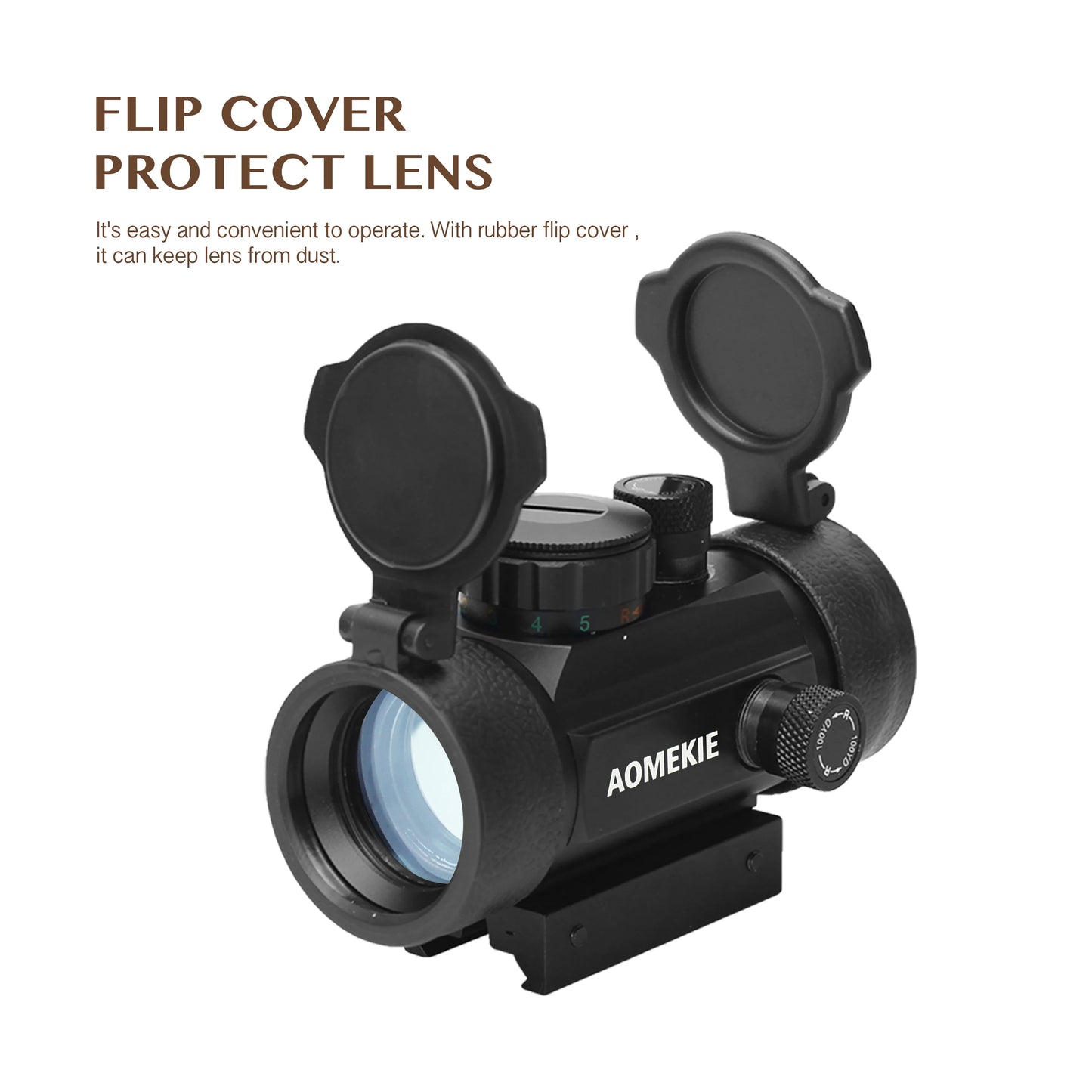 Rifle Red Dot Sight 1x 30mm FMC Lens With 22mm Rail Mount