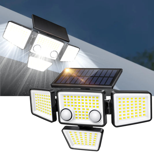 SZRSTH Solar Outdoor Lights 3000LM LED Motion Sensor Flood Lights - Parry's Picks