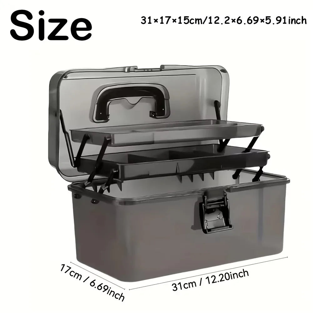 Durable PE Fishing Gear Box With Capacity Built In Lock
