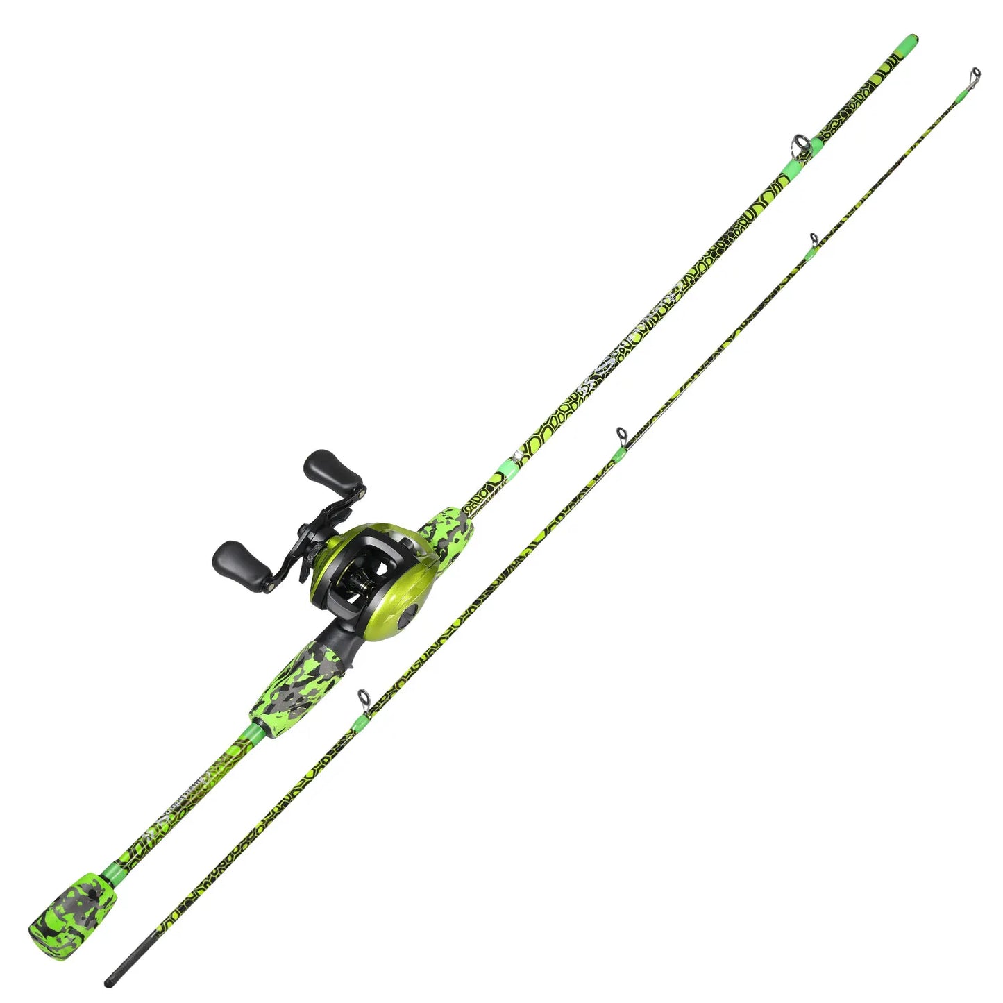 Sougayilang Baitcasting Rod and Reel Combo 30 Ton Carbon Fiber for Bass