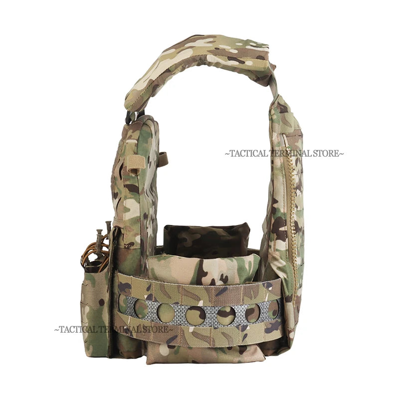 V5 FCPC Tactical Plate Carrier With Quick Release Molle 556 Magazine Pouch