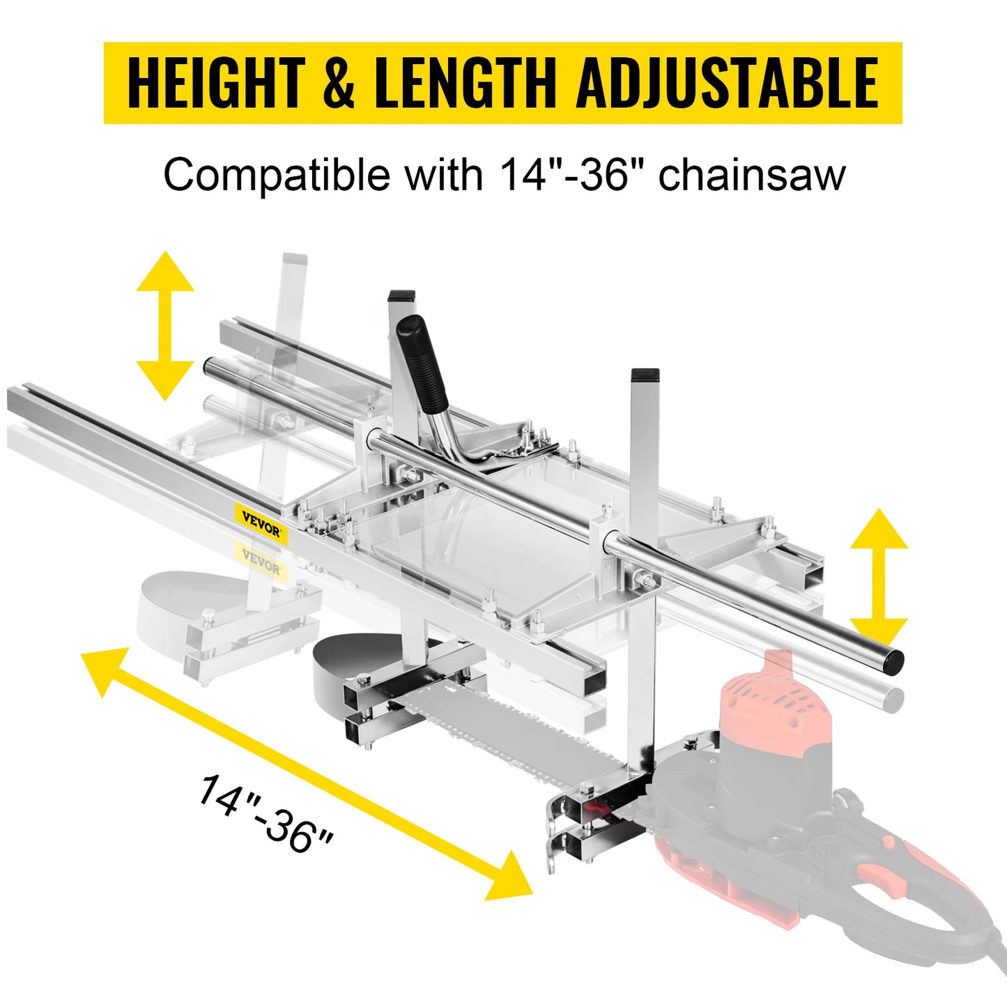 Portable Chainsaw Mill Planking Guide For Lumber Aluminum And Steel