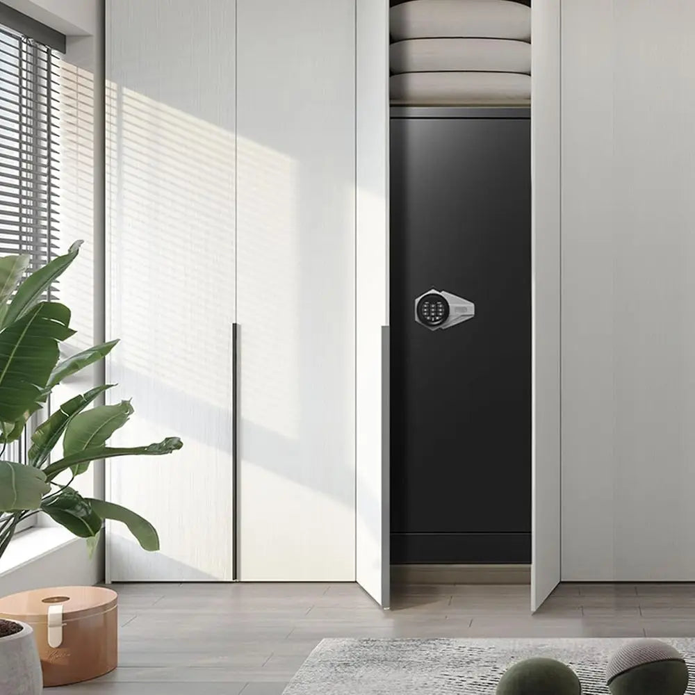 Gun Safe Cabinet With Dual Alarm For Rifles Pistols Shotguns