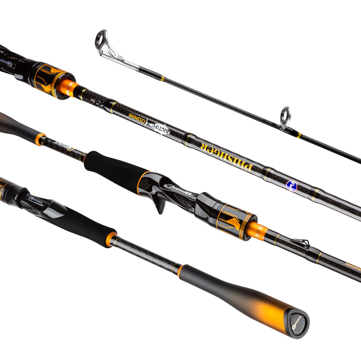 BIUTIFU Carbon Spinning and Casting Fishing Rod with Fuji Guides - Parry's Picks