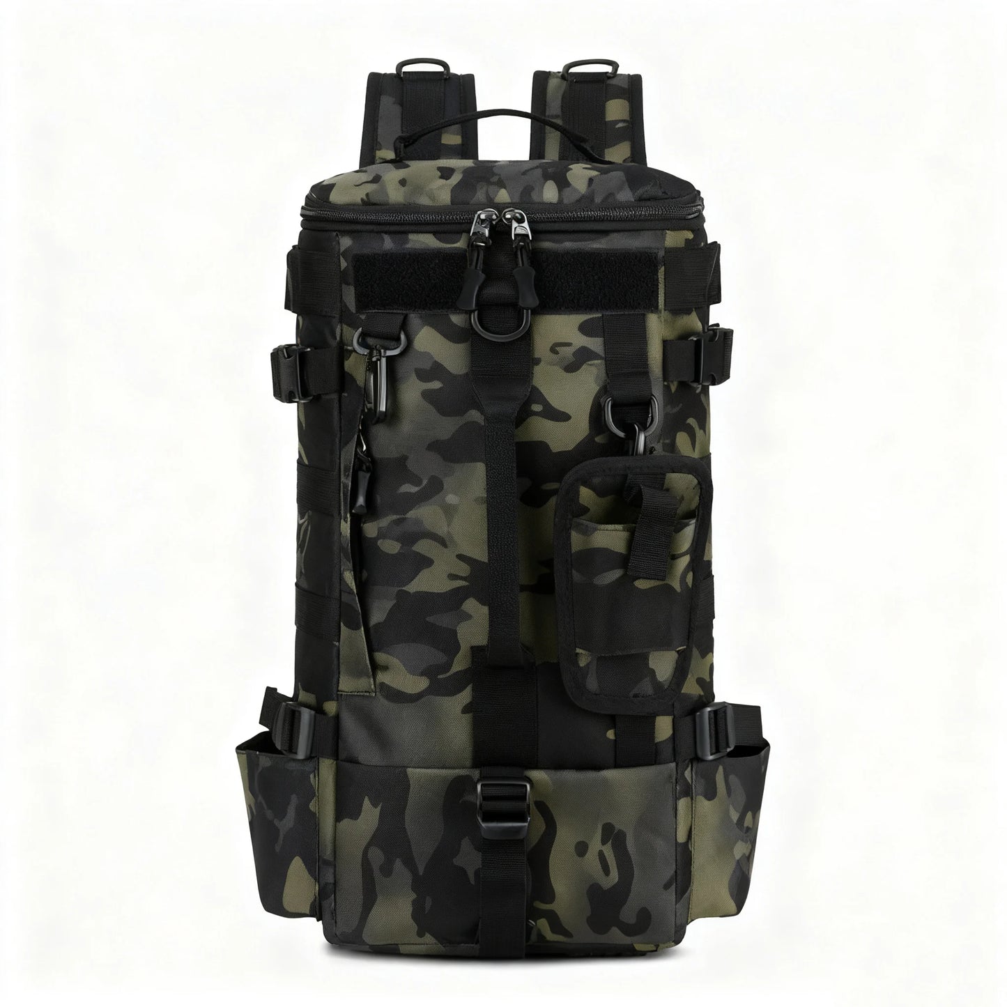 Multifunctional Fishing Backpack Tackle Bag With Rod Holders Waterproof Nylon