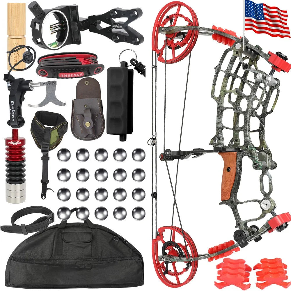 Dual Use Ambidextrous Compound Bow 30 To 70 Lbs Draw Weight 420 FPS