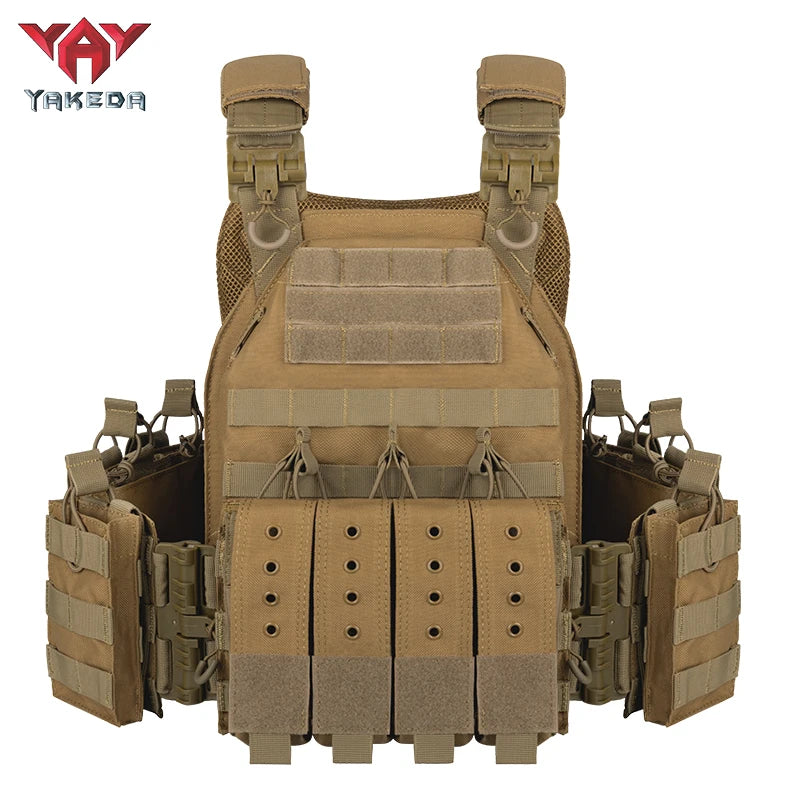 YAKEDA Quick Release Tactical Vest With Adjustable MOLLE System - Parry's Picks
