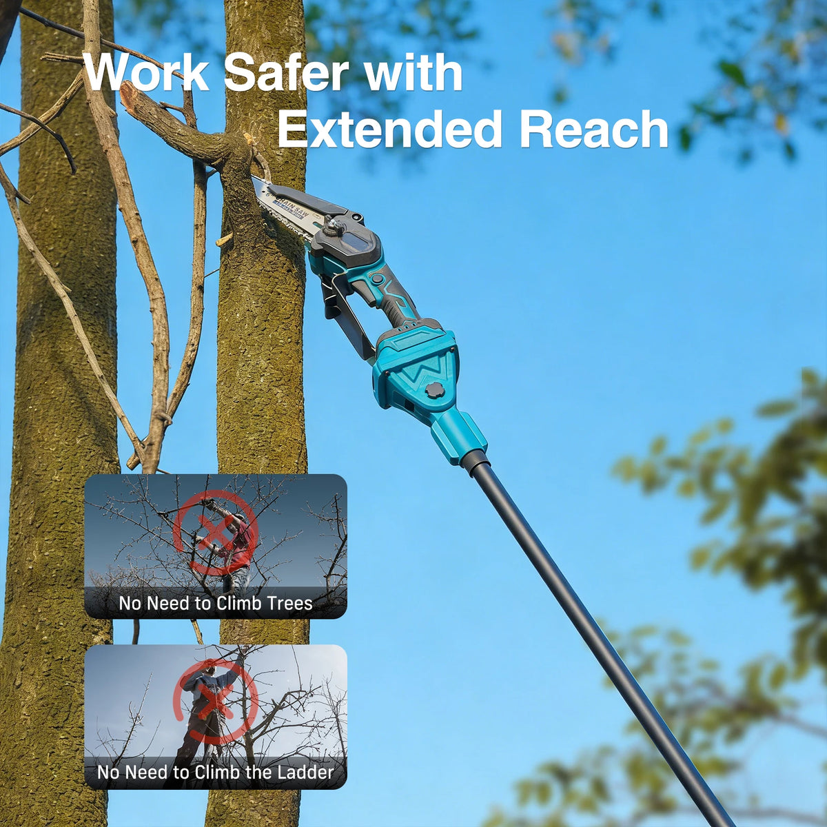 Taskstar Brushless Pole Saw Pruner Combo Kit With Electric Shears - Parry's Picks