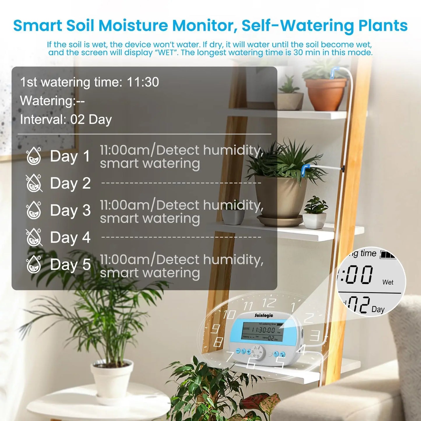 Drip Irrigation Kit Auto Plant Watering System Anti Siphoning Device