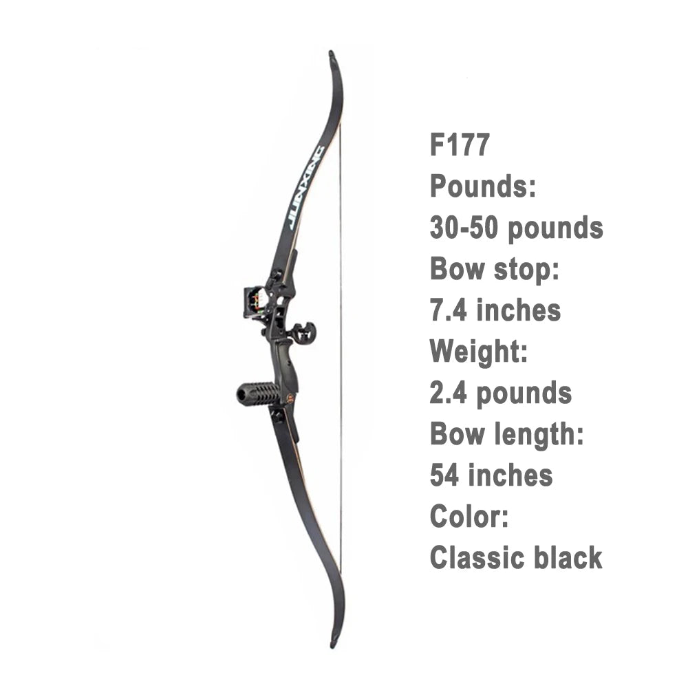 F177 American Recurve Bow 30-50lb Outdoor Archery Equipment