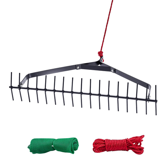 SucceBuy Aquatic Weed Rake With Nylon Rope For Pond And Lake Debris - Parry's Picks
