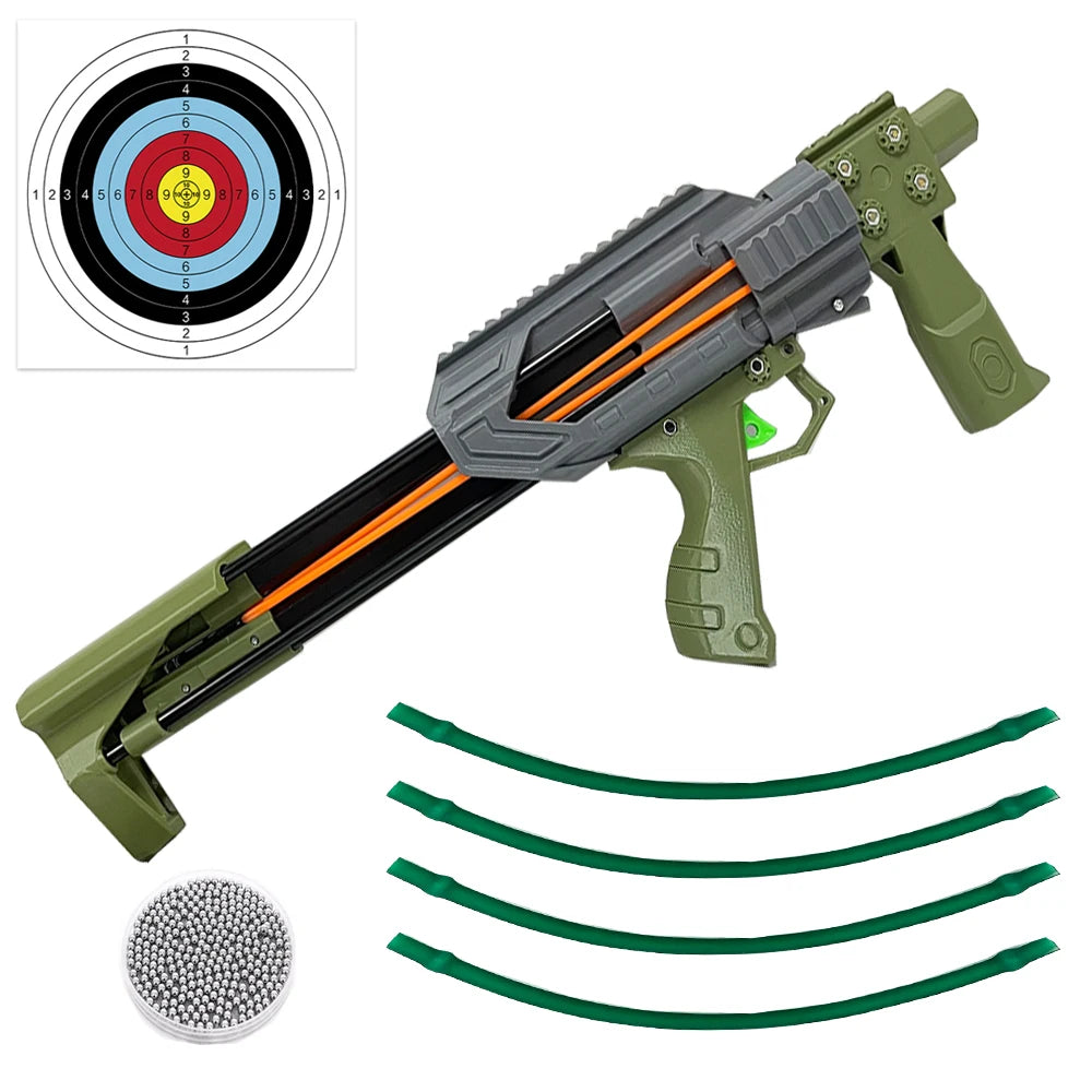 Multi Function Arrow Slingshot With Automatic Fire Trigger Heavy Duty Catapult