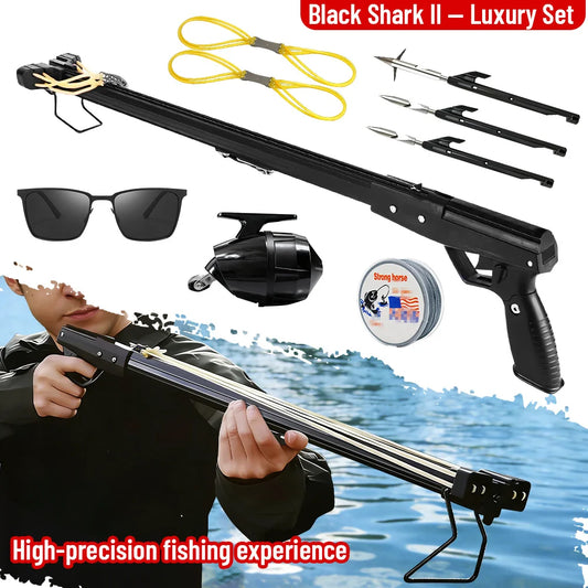 Fishing Slingshot Rod With Reel Aluminum Portable Outdoor Tool - Parry's Picks