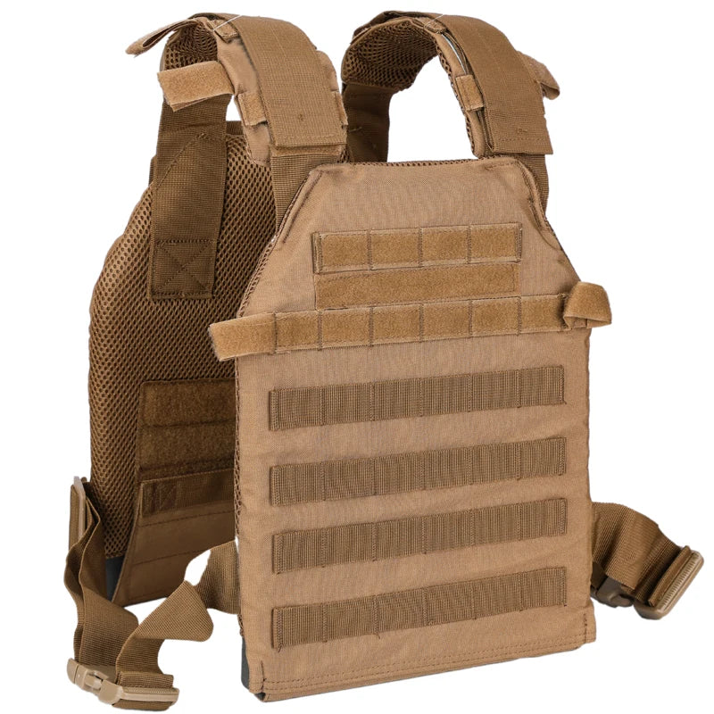 Military Tactical Plate Carrier Vest MOLLE For Airsoft Training