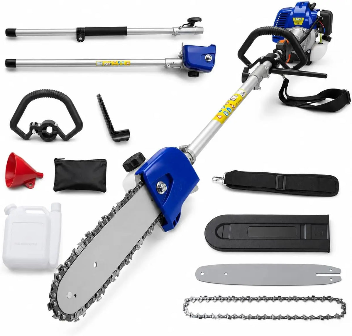 Gas Powered Pole Saw Chainsaw for High Reach Tree Pruning - Parry's Picks