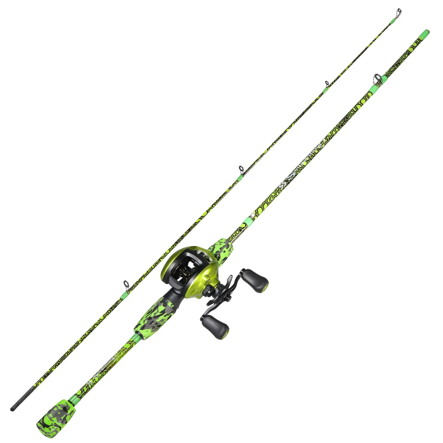 Sougayilang Baitcasting Rod and Reel Combo 30 Ton Carbon Fiber for Bass