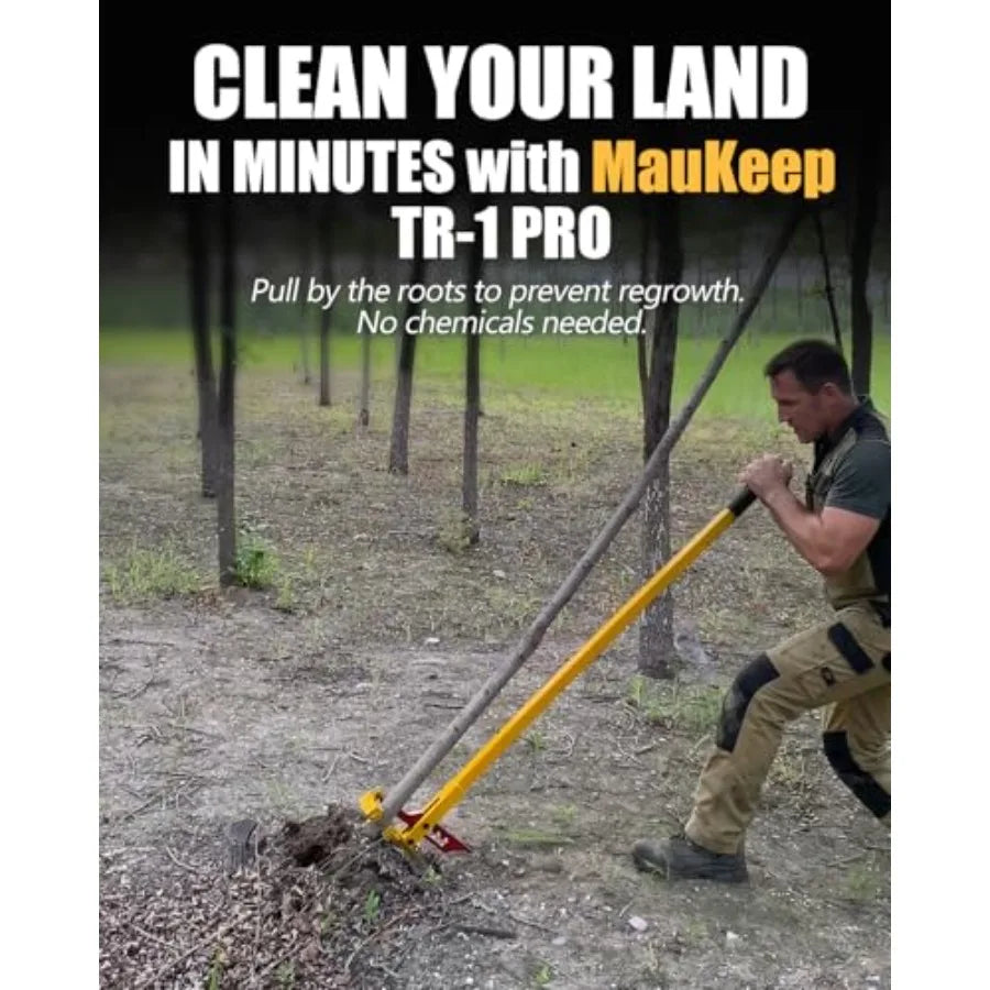 Heavy Duty Tree Puller High Leverage Uproots Saplings Shrubs Vines