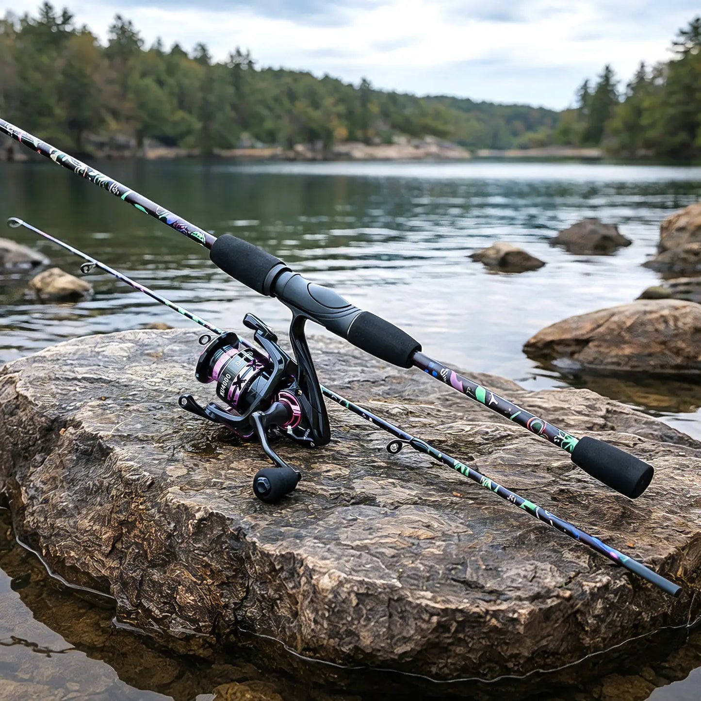 Sougayilang Spinning Rod and Reel Combo Ultralight Freshwater Set