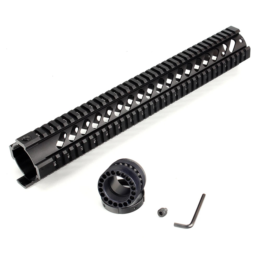 Ohhunt Free Float Quad Rail Handguard For AR15 M4 M16 Picatinny