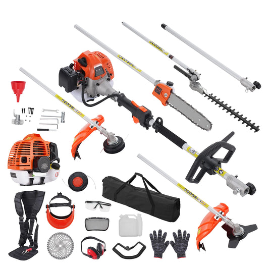 SucceBuy 6 In 1 Gas Trimmer Hedge Cutter Edger Pro - Parry's Picks