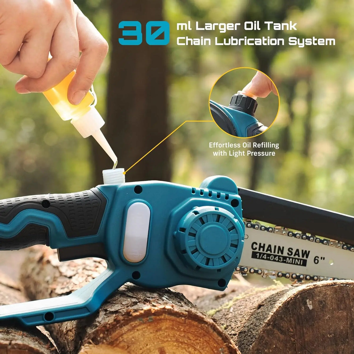 Seesii Cordless Brushless Mini Chainsaw and Pruning Shears Combo - Parry's Picks