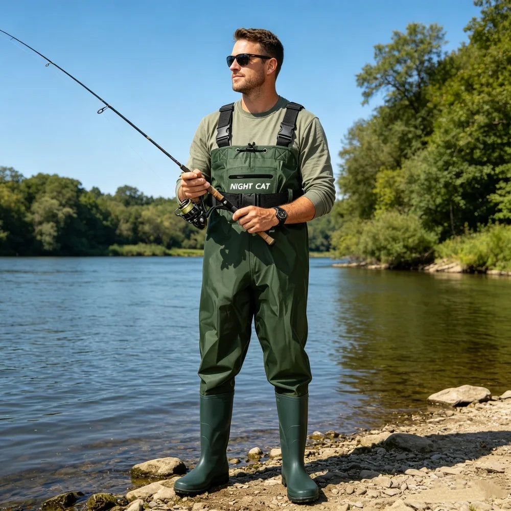Night Cat Unisex Waterproof Chest Wader With Boots