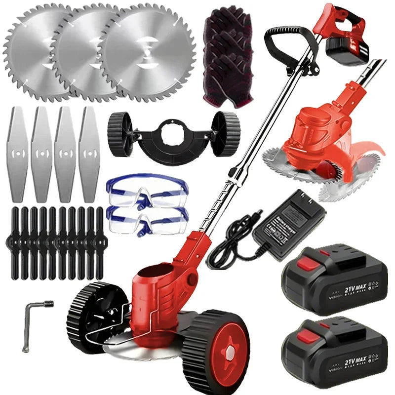 Wireless Portable Weed Trimmer Edger Lawn Care With Dual Batteries