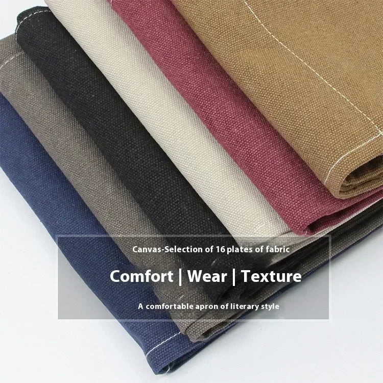 Hebei Canvas Kitchen Apron For Chefs And Restaurant Staff With Cross Back Design