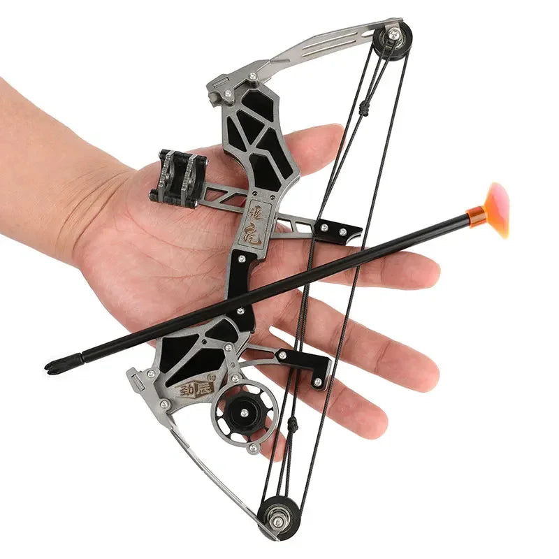 Mini Compound Bow Set 12 Lbs With 12 Arrows Indoor Outdoor Training