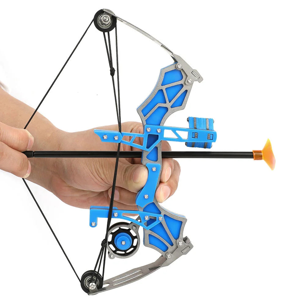 Mini Compound Bow Set 12 Lbs With 12 Arrows Indoor Outdoor Training