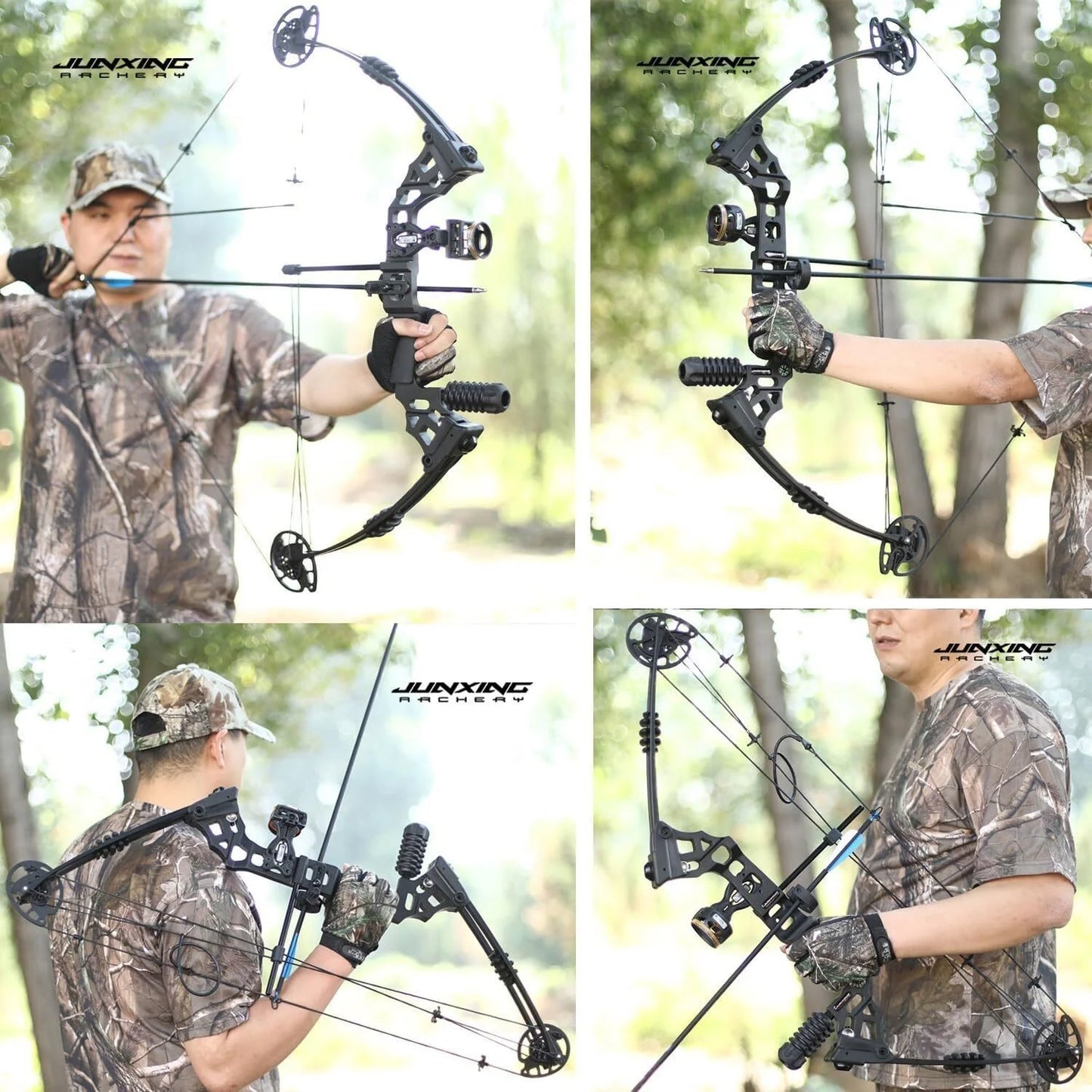 Adjustable Compound Bow Set 20-70 Lb With 500 Carbon Arrows