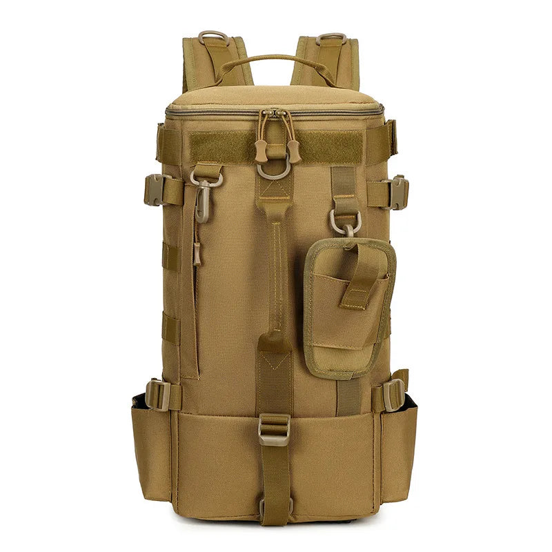 Military Style Tactical Fishing Backpack With Rod Holders