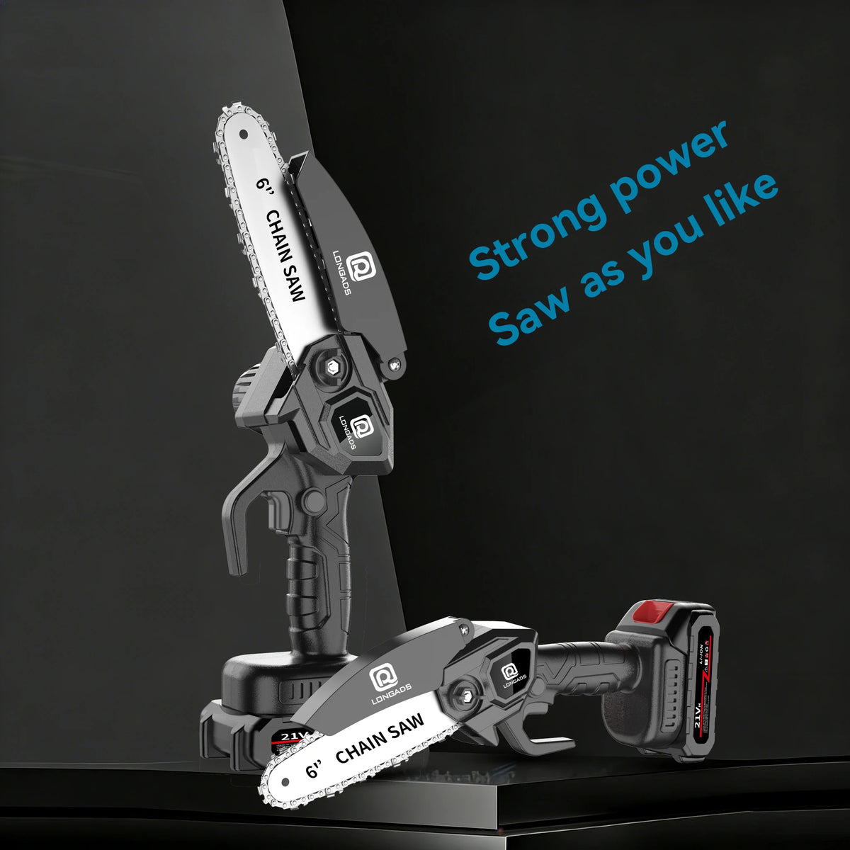 Cordless Mini Chainsaw With Safety Lock For Garden Pruning - Parry's Picks