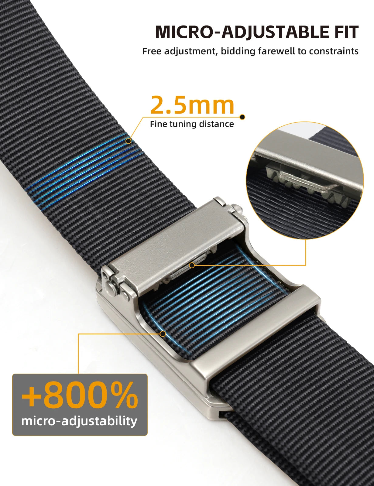 IDOGEAR Tactical Ratchet Belt 1000D Nylon Quick Release Buckle