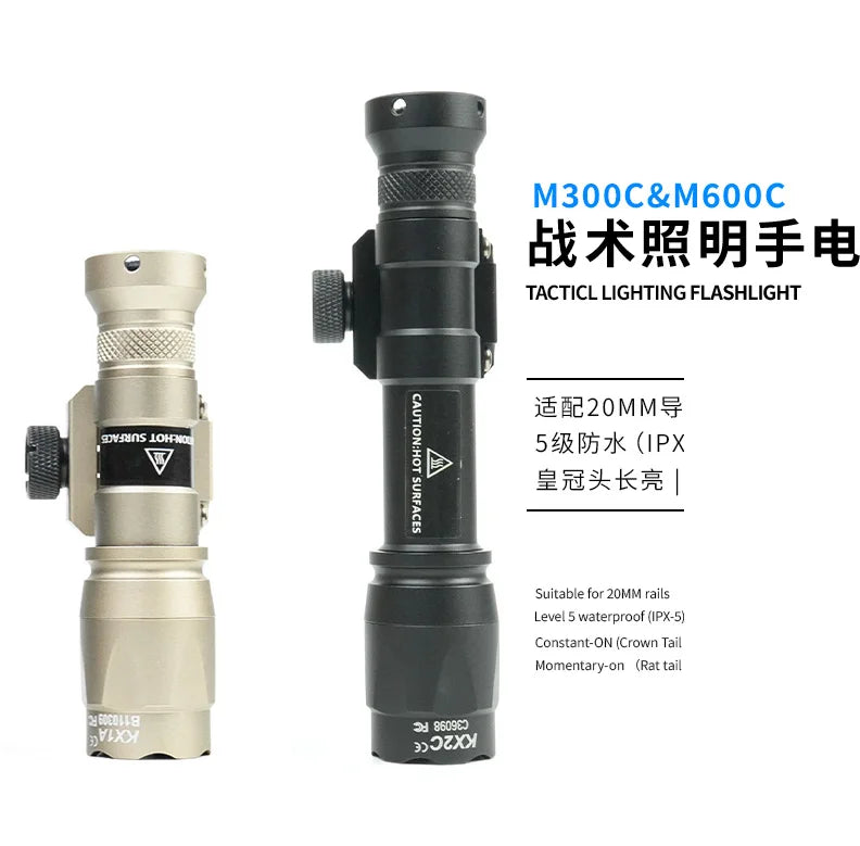 Tactical M600C M600B LED Scout Flashlight for HK416 and AR15 - Parry's Picks